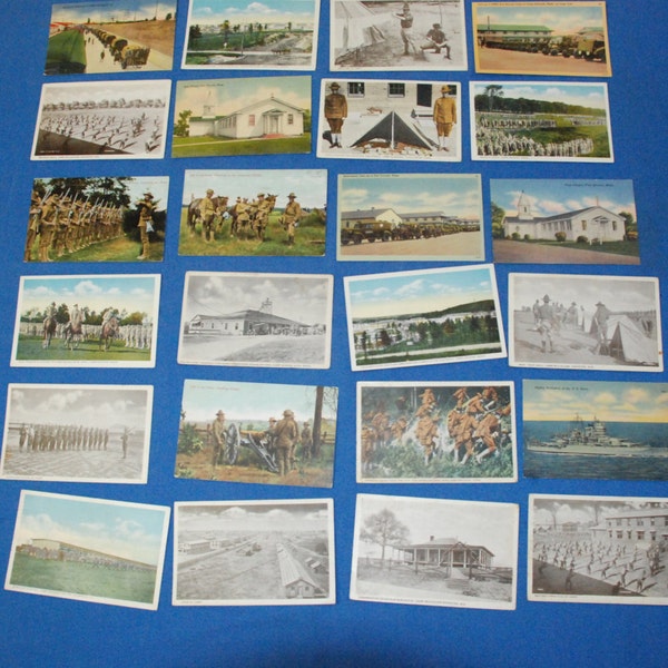 24 WW2 and WW1 Post Cards Vintage in Very Good Condition postcard World War two one