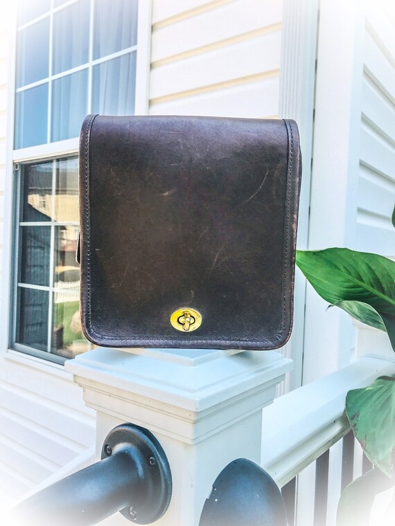 Vintage Coach Handbag, Coach Mahogany Bag, Coach C