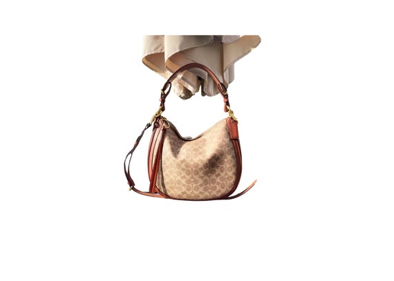 Coach Sutton Signature Canvas Hobo Bag, Coach Cros