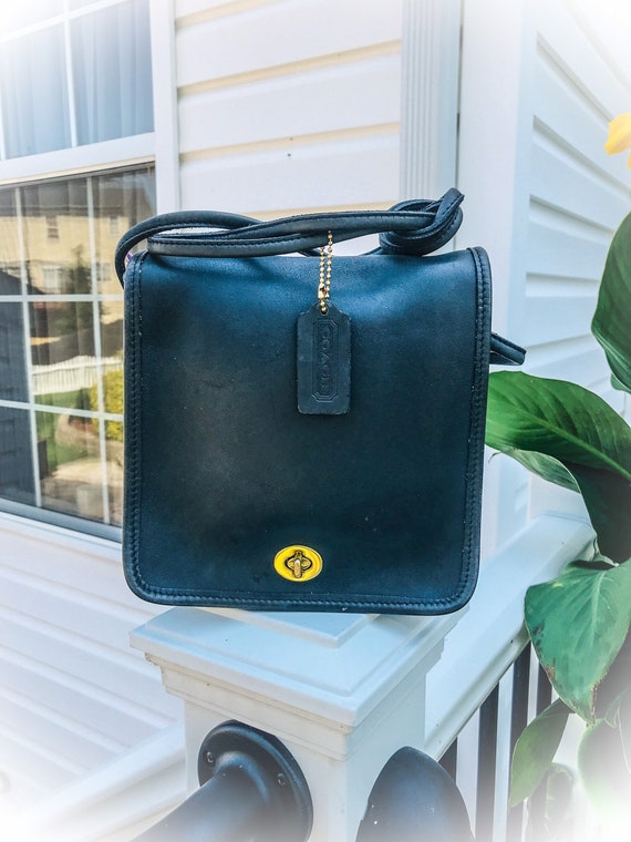 Vintage Coach Purse, Coach Black Mini Bag, Coach C