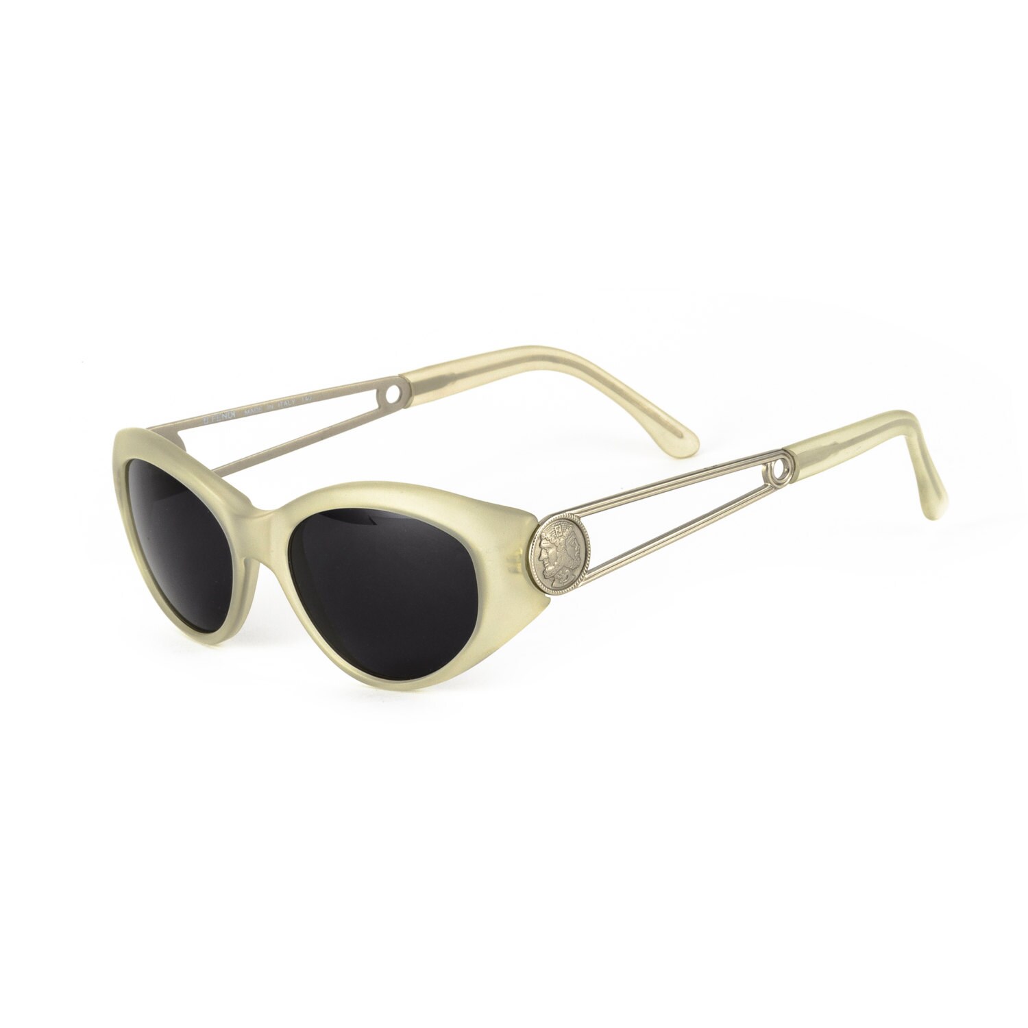Fendi Sunglasses FS 143 Satin Crystal 52-17-140 Made in  display picture 2