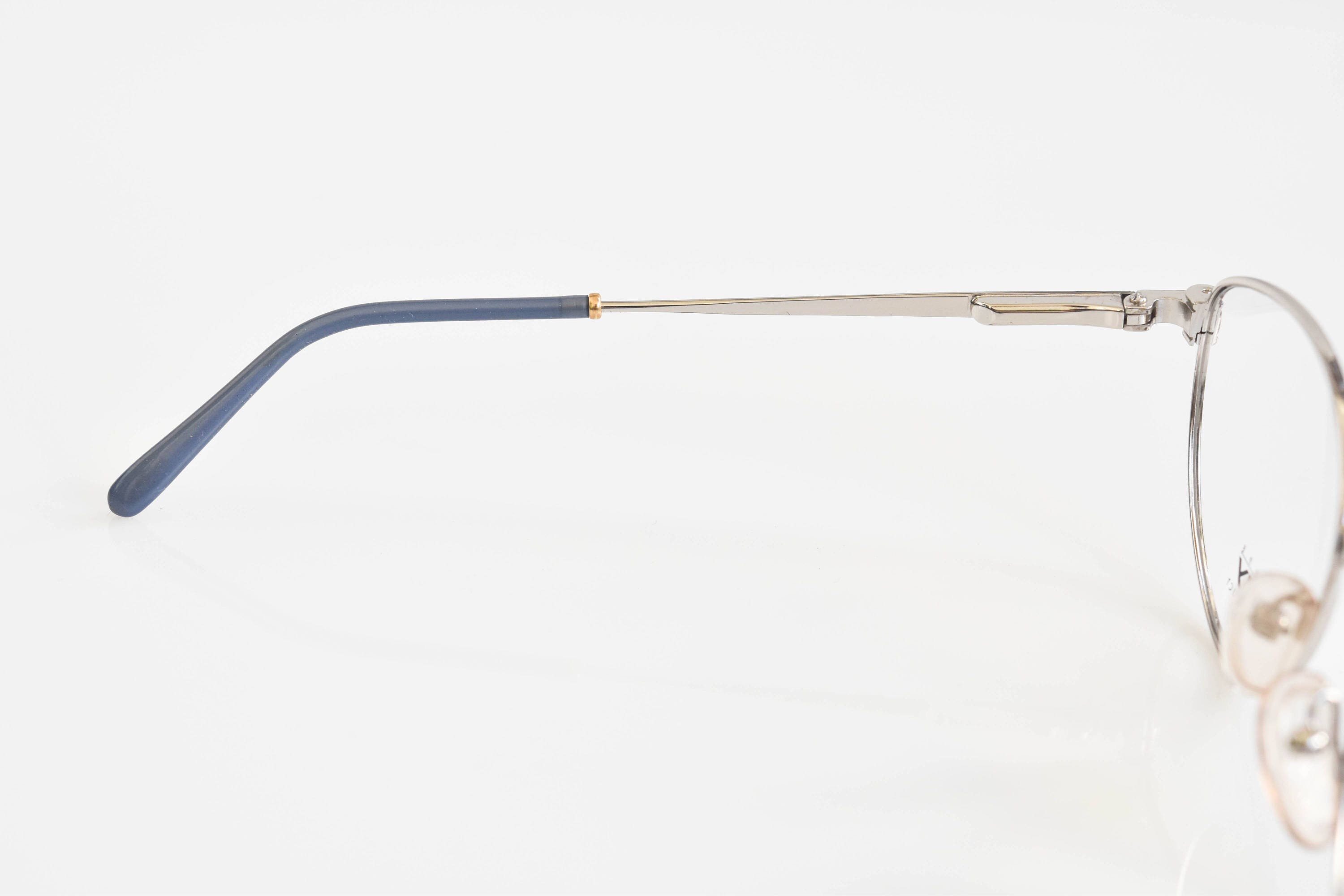 L\'Amy Eyeglasses France Lattitude 1B C02 Blue/Orange Frames Only Black 53-20-135 L main image 3