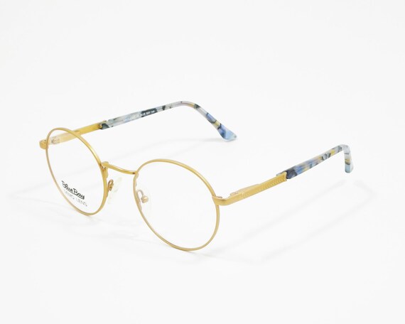 Blue Bay Eyeglasses Blue Gold Temple Mod. Nantuck… - image 2