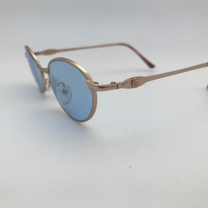 Versace Sunglasses Gold Blue Mod. G74 50-18-130 Made in Italy