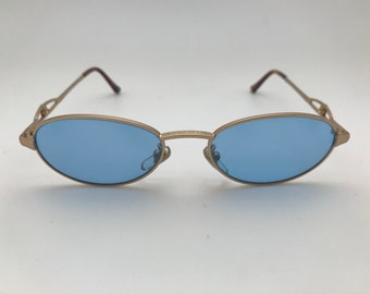 Versace Sunglasses Gold Blue Mod. G83 51-18-135