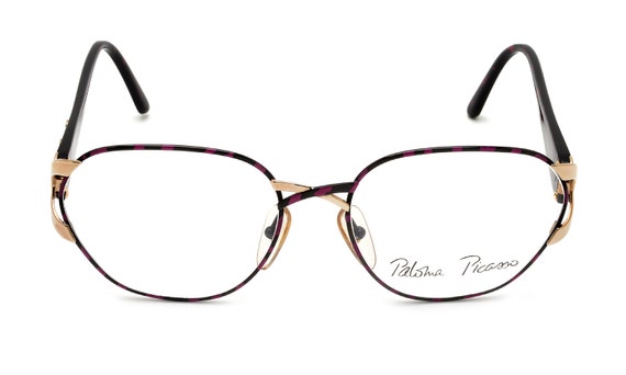 Paloma Picasso Eyeglasses 3717 44 Black Pink Tort… - image 1