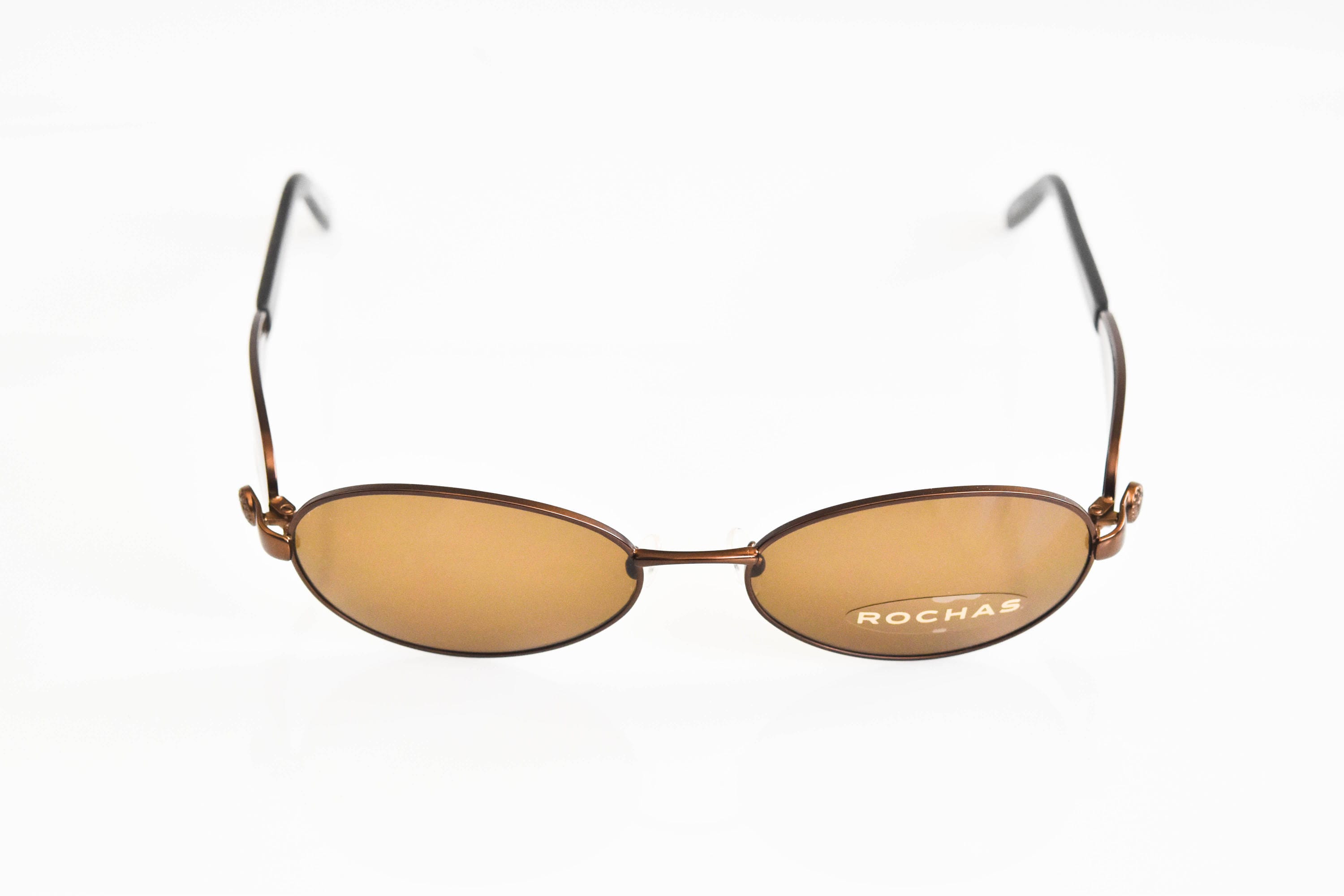 Rochas Vintage Oval Tortoiseshell Sunglasses with Brown Lenses, model 9033 Rachel Oval Glasses in Tortoise | Altar main image 3