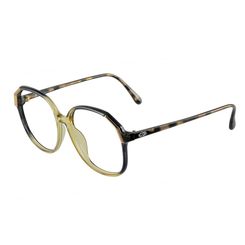 Christian Dior Eyeglasses no Lens 2517 50 Green Tortoise Etsy