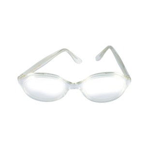 Trans World Eyewear Vintage Eyeglasses (frame only) White Satin by L. Evrard 50-22-137