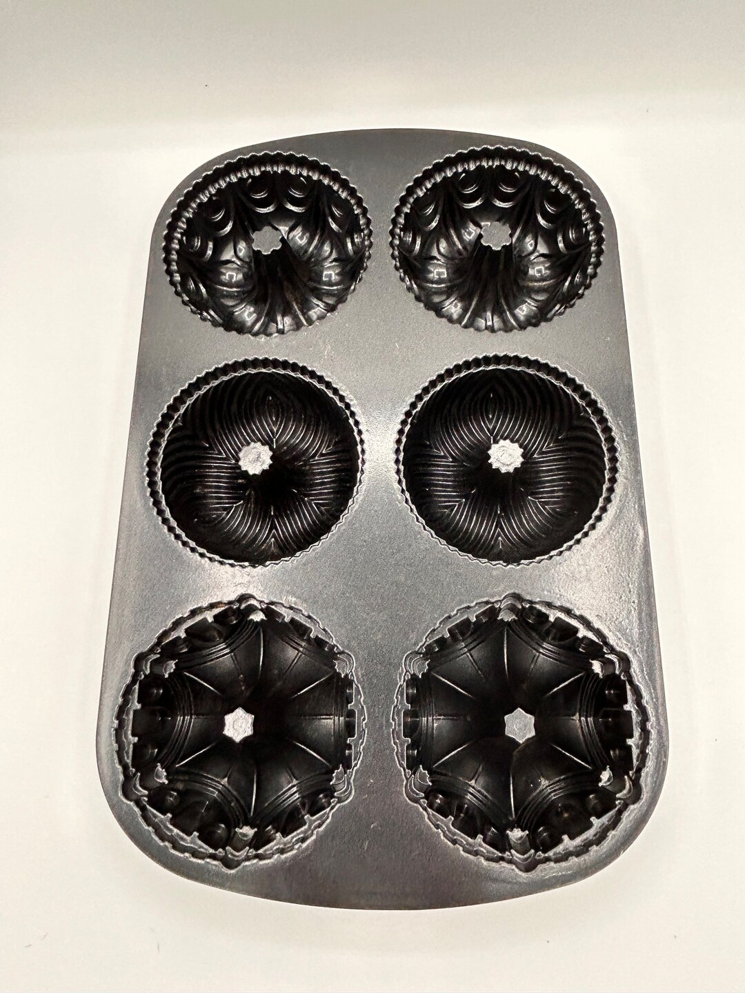 Nordic Ware Set of 6 Small Bundt Pan Cast Iron Pan Etsy