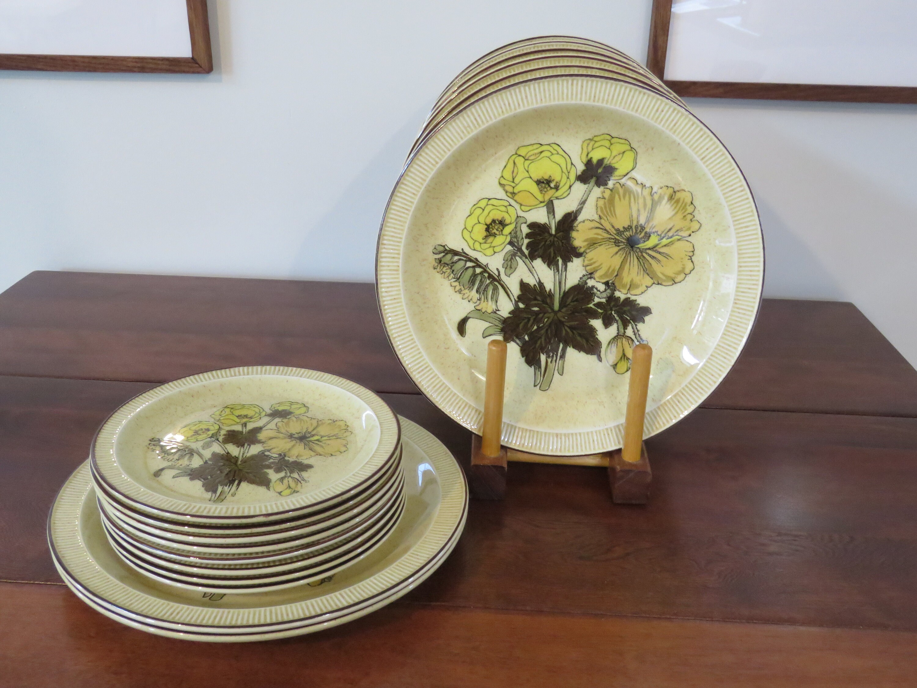 Poole England Dinnerware Pottery Sherwood Etsy