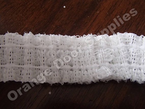 Weiss Raffen Tape Stoff 2 Saiten 1 Zoll Breit Gardinen Etsy