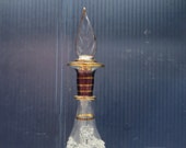 Egyptian Textured Perfume Bottles Handmade - Blown Glass