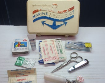 Vintage Johnson & Johnson Marine First Aid Kit