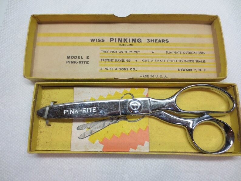 Vintage 1950's WISS Model E Pink Rite Pinking Shears Etsy
