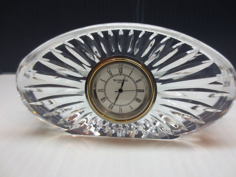 Waterford Crystal Small Oval Desk Clock 25 Off