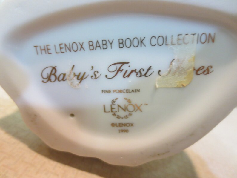 Lenox Baby Book Collection Baby's First Shoes 1990 Fine Etsy