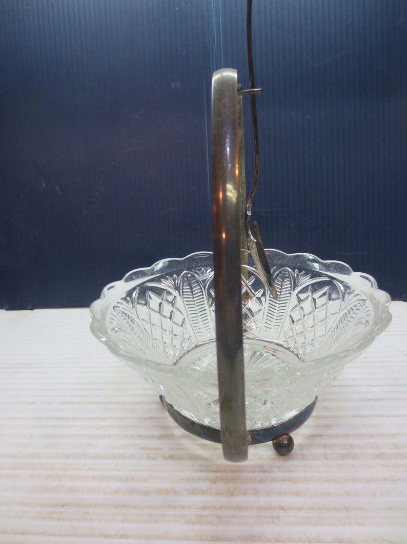 Vintage Jam Relish Dish with Hanging Silver Plate Spoon Etsy