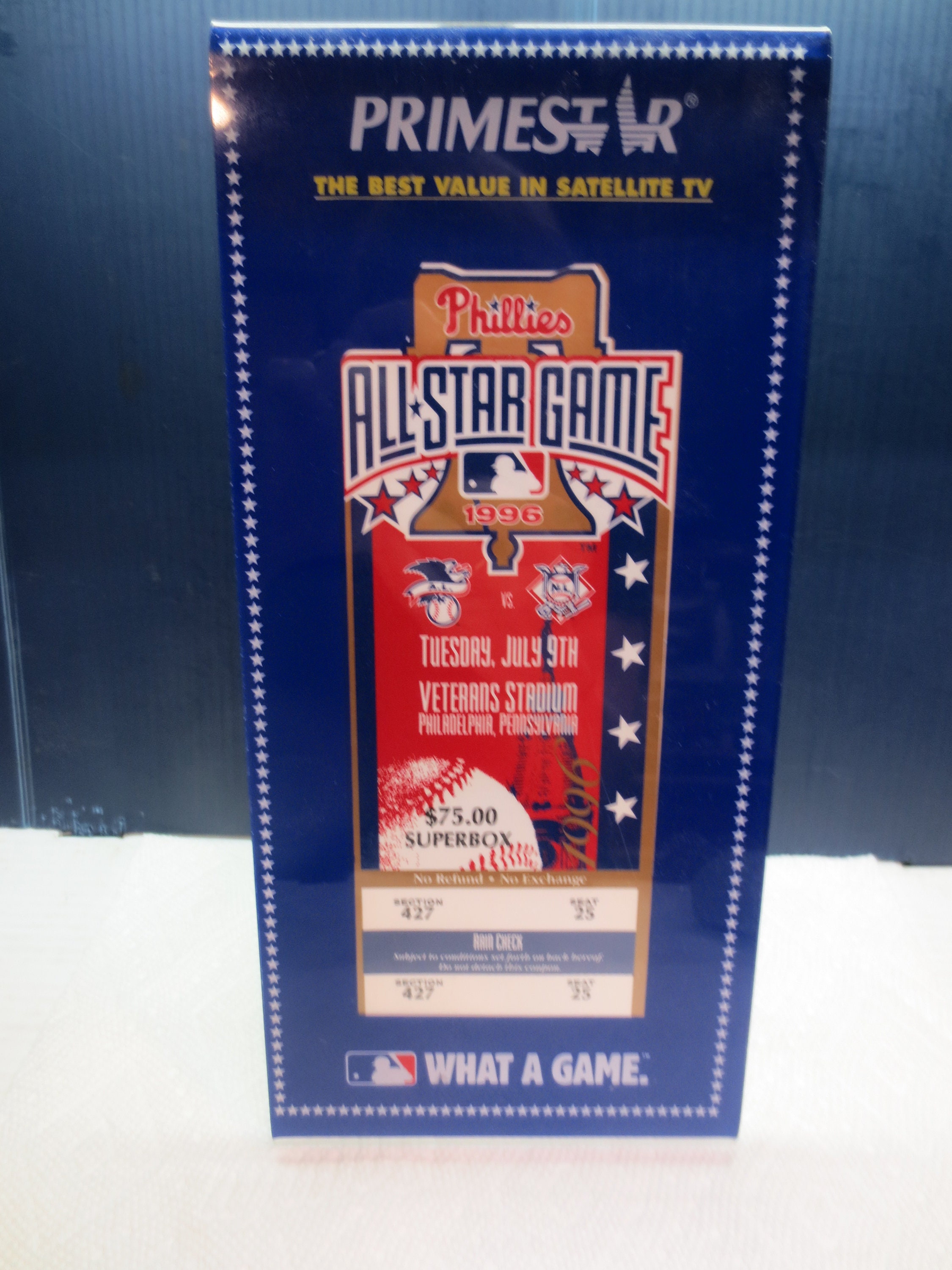 Vintage 1996 MLB Baseball All Star Game Full Unused Ticket Vintage 1996 MLB Baseball All Star Game Full Unused Ticket