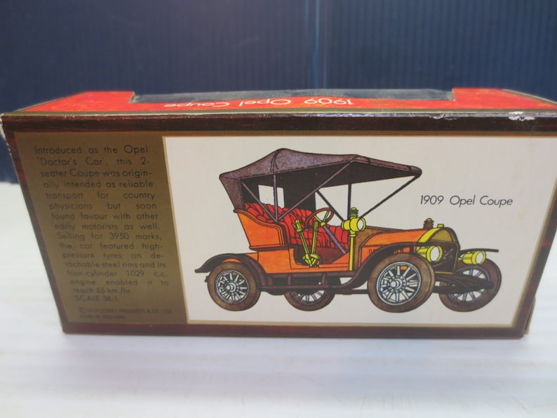 1973 Matchbox Lesney Yesteryear 14 1909 Opel Coupe