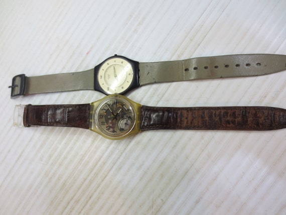 1994 Swiss Swatch Watch, Skeleton Watch, with bonu