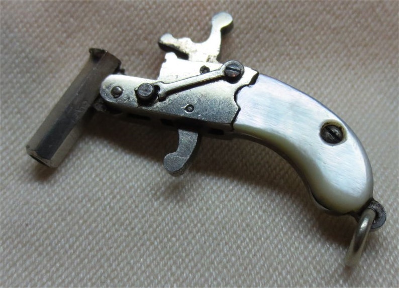 Miniature 2mm Pinfire watch fob pistol cap gun Etsy