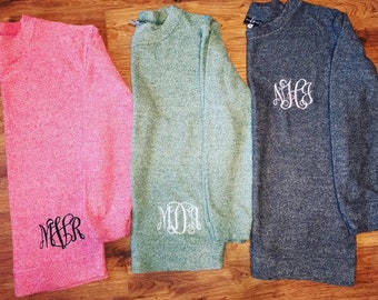 Monogrammed Sweatshirt, Monogram Sweater, Monogram Crewneck, Gift for Her, Personalized Sweatshirt, Crewneck Sweater, Monogram Pullover