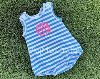 Girls Monogram Romper, Monogram Baby Romper, Monogram Bubble, Monogrammed baby bubble, bodysuit, Monogrammed bodysuit, Coming Home Outfit