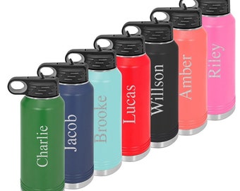 Personalized Water Bottles with Straw for kids, Insulated Water Bottle, Engraved water Bottle, Back to School Water Bottle, Kids Tumbler