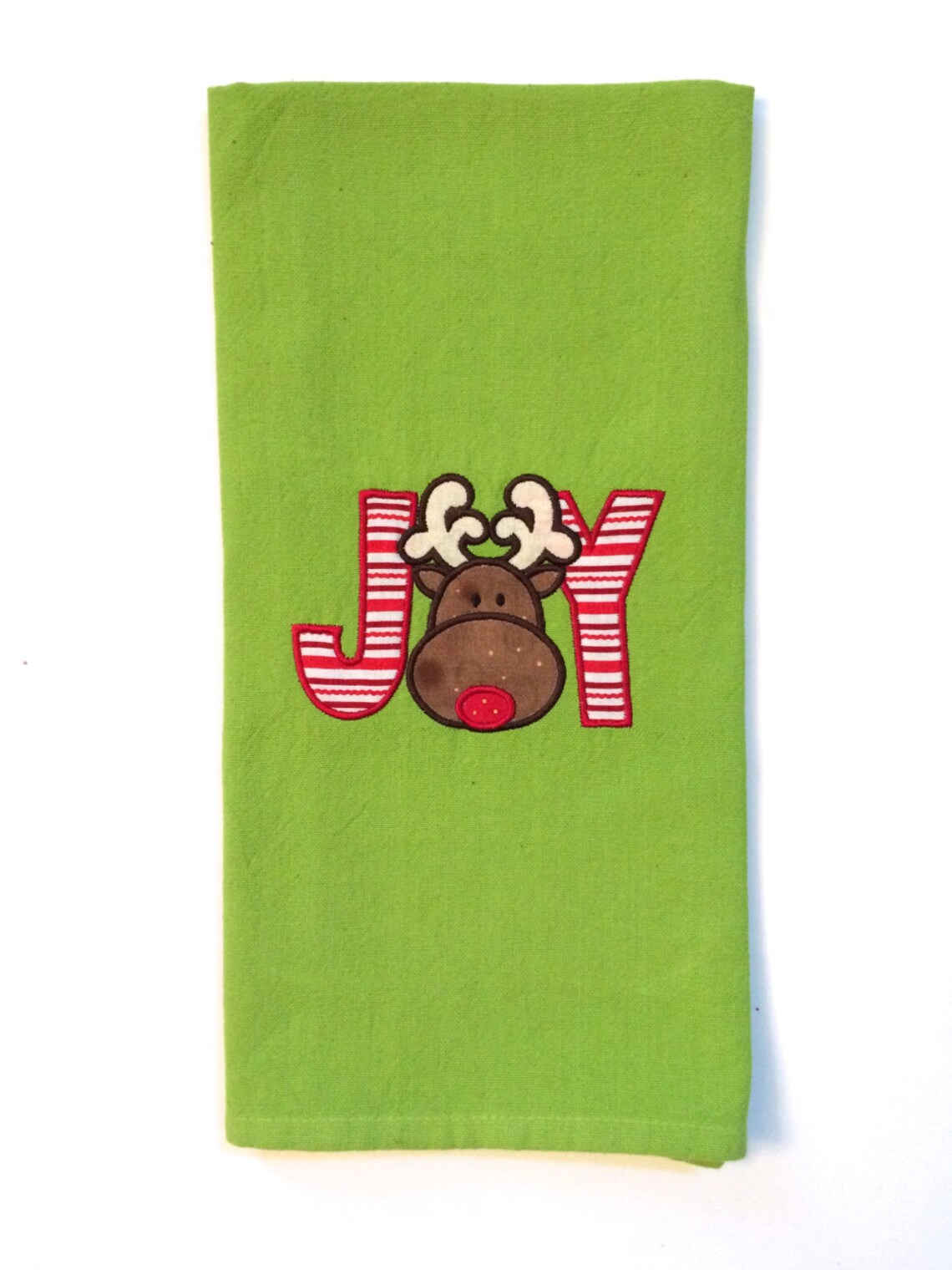 Christmas Tea Towel Christmas Ornament Applique Tea Towel Etsy