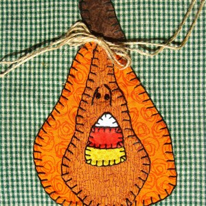 Thanksgiving Applique Tea Towel,Pumpkin Applique Tea Towel, Halloween Applique Tea Towel, Hand Towel, Dish Towel, Hand Towel, Tea Towel image 3