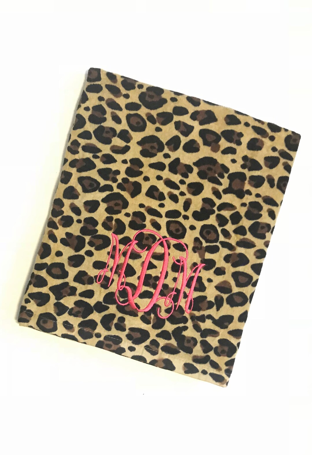 Monogram Beach Towel, Leopard Print Beach Towel, Animal Print Beach