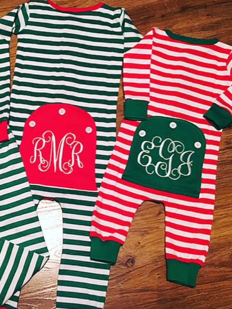 Christmas Pajamas, Personalized Christmas Pajamas, Family Christmas Pajamas, Monogram Christmas Pajamas, Monogram Pajamas, Christmas Pjs image 3