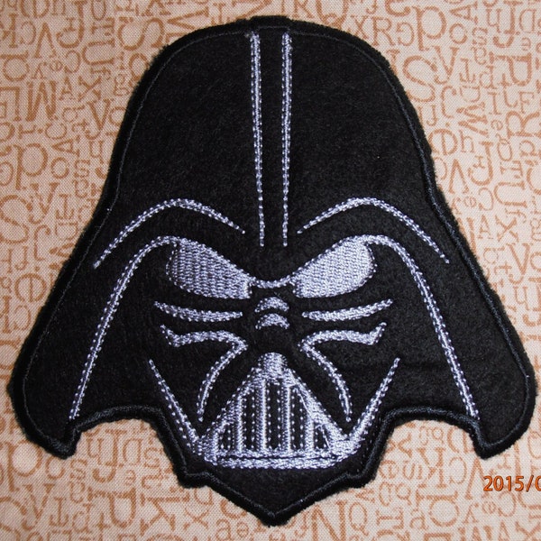 Disciple of The Dark Side ~ DARTH VADER Applique ~ Machine Embroidery Design in 2 sizes - Instant Download ~ Anakin Skywalker