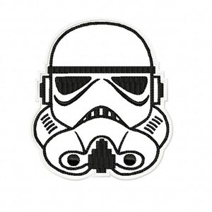 STORMTROOPER Applique ~ Machine Embroidery Design in 2 sizes - Instant Download ~ Star Wars