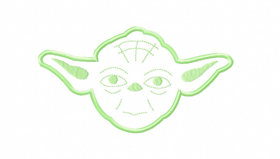 Yoda Head Outline