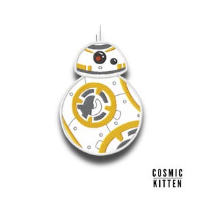 Star Wars BB8 Droid ~ Applique Machine Embroidery Design for 5 x 7 inch hoop