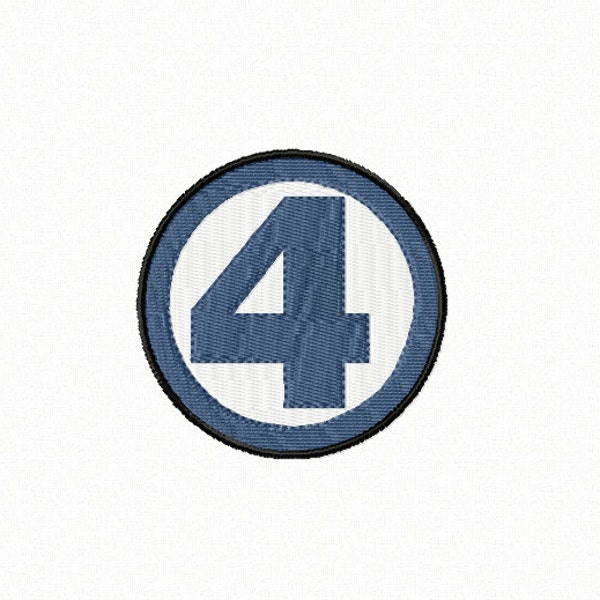 Instant Download - Fantastic 4 Logo - Machine Embroidery Design in 3 sizes - Fantastic Four