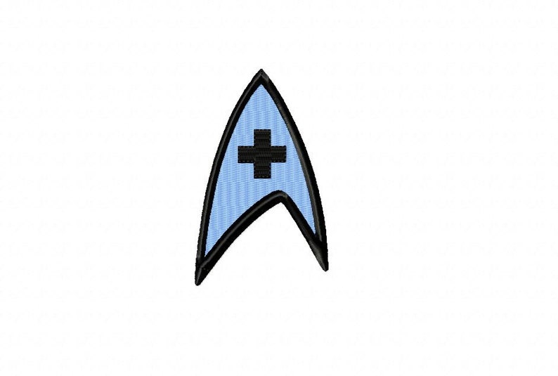Star trek medical logo machine embroidery design in 2 sizes  etsy Star trek medical logo machine embroidery design in 2 sizes  etsy