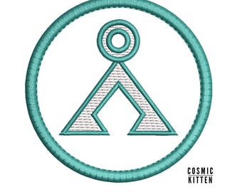 ACCUEIL Glyphe ancien – Motif de broderie machine Cerceau 4 x 4