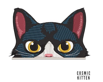Vous jugeant silencieusement Pocket Topper Cat – Broderie à la machine (fichier numérique)
