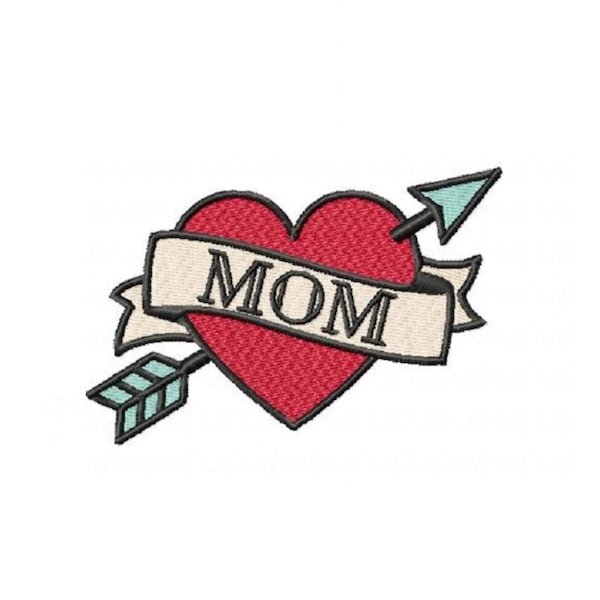 Happy Mother's Day Mom Tattoo - 10 x 10 Rahmen ~ Instant Download