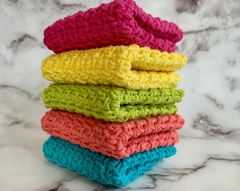 CHOOSE YOUR COLOUR Crochet Dishcloth | Handmade Dishcloth | Kitchen Cloth | Dish Scrubber | Kitchen Dishcloth