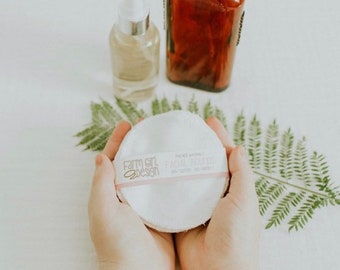 White Facial rounds | Makeup Remover | Facial Towel | Flannel Scrubby | Soft Scrubbies | Cotton Rounds | Makeup Wipes | Reusable Face Pads