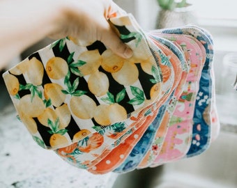 8 Assorted Reusable Paper Towel | Paperless Towel | Reusable Cloth | Zero Waste Kitchen | Reusable Paper Towel | Cleaning Cloth Eco Kitchen
