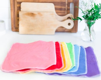 Rainbow Reusable Paper Towel | Paperless Towel | Reusable Cloth | Zero Waste Kitchen | Reusable Paper Towel | Cleaning Cloth | Eco Friendly