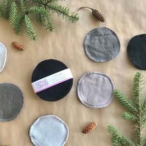 CHOOSE YOUR COLOR Grey Neutral Facial rounds | Makeup Remover | Facial Towel | Flannel Scrubby | Soft Scrubbies | Cotton Rounds | Makeup Wip
