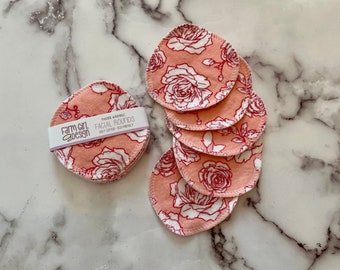 LIMITED EDITION Floral Facial rounds | Makeup Remover | Facial Towel | Flannel Scrubby | Soft Scrubbies | Cotton Rounds | Makeup Remover