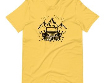 Jeep LifeJeep Lover Chemise Manches courtes T-Shirt Unisexe