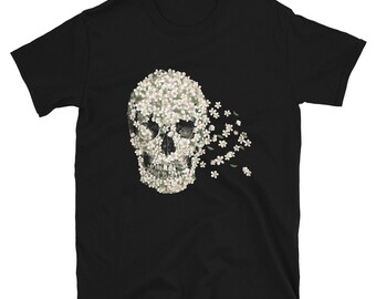 T-shirt Squelette de fleurs